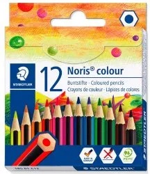 STAEDTLER Цветни моливи къси Noris 185 01 12 цвята