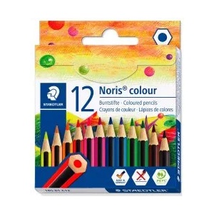 STAEDTLER Цветни моливи къси Noris 185 01 12 цвята