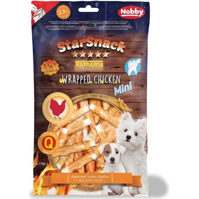 Nobby StarSnack Mini Wrapped kuracie tyčinky pre psov 113 g