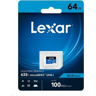 Lexar 64GB Lexar® High-Performance 633x microSDXC™ LMS0633064G-BNNNG