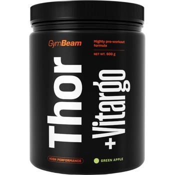 GymBeam Pre-Workout Thor + Vitargo [600 грама] Зелена ябълка