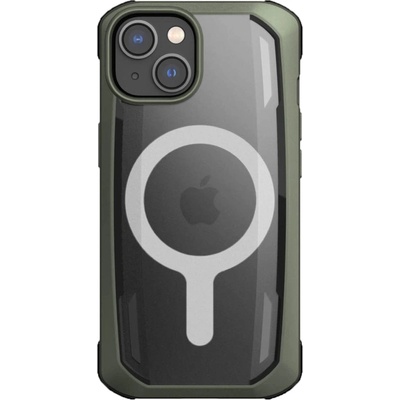 Raptic Кейс Raptic X-Doria Secure Case за iPhone 14 Plus with MagSafe, брониран гръб, зелен