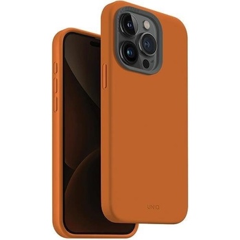 Uniq Кейс Uniq Lino Hue за iPhone 15 Pro 6.1"", съвместим с MagSafe, оранжев (KXG0074342)