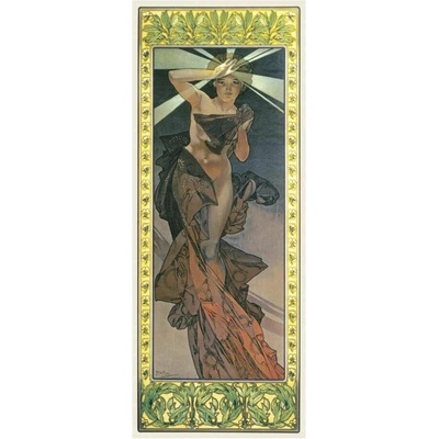 Pohled Alfons Mucha – Morning Star, dlouhý