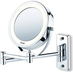 Beurer BS 59 Illuminated mirror, wall-mounted/standing , 8 LED light, 5 x zo (58410_BEU)