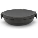 Brabantia Кутия за храна Brabantia Make&Take 1006299, 1 л, Непропусклива, Херметично затваряне, Без BPA, Тъмносив (1006299)