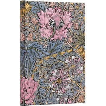 Paperblanks Тефтер William Morris, Midi, широки редове, твърда корица, 72 листа (PB9387-9)