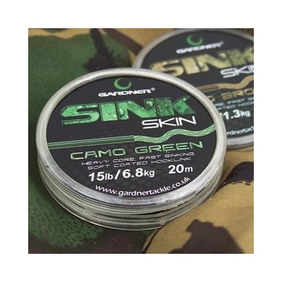 GARDNER šnúra Sink Skin Camo Green 25lb 20m