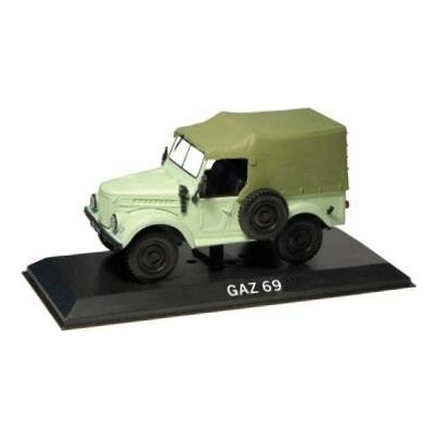 DeAgostini GAZ 69Legendás Autói časopis s modelem 1:43