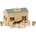 Melissa & Doug Дървен комплект за игра Melissa&Doug, Дървена конеферма, 4 коня, 13704