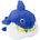 Gimborn GimDog играчка за кучета плюшена акула с 2 топки Синя