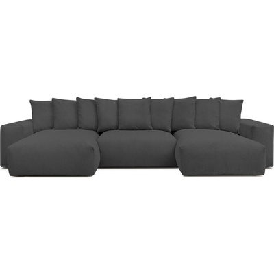 Bobochic Сив ъглов диван от рипсено кадифе Voltaire - Bobochic Paris (WT-DNUU-N----W_1 P1086)