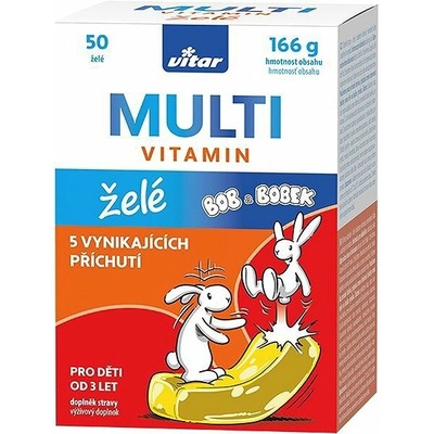 Vitar Kids Multi želé 50 cukríkov