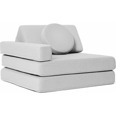 SHAPPY Detské rozkladacie penové kreslo SHAPPY ORIGINAL Light Grey