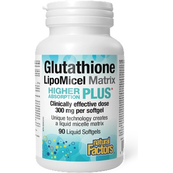 Natural Factors Глутатион LipoMicel Matrix 300 mg 90 софтгел капсули | Natural Factors (2861 NF)