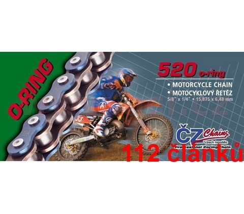 ČZ Chains Řetěz 520 ORM 112