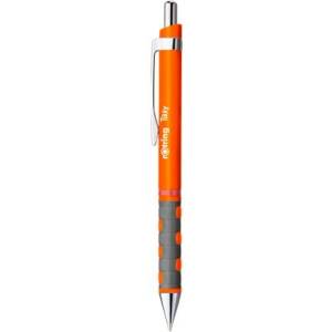 rOtring Химикалка, 0, 8 мм, с бутон, неоново оранжево тяло, rOtring "Tikky", синя NRR2205269 (NRR2205269)
