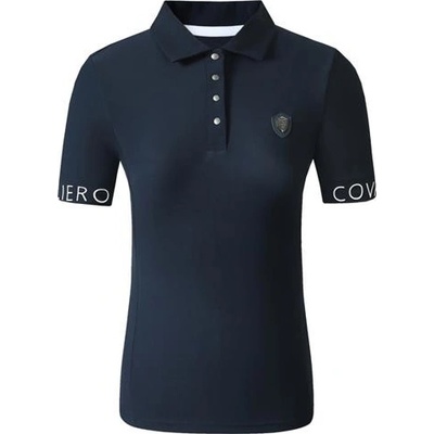 Covalliero Dámské triko Polo S/S 2025 tmavě modré – Zboží Dáma
