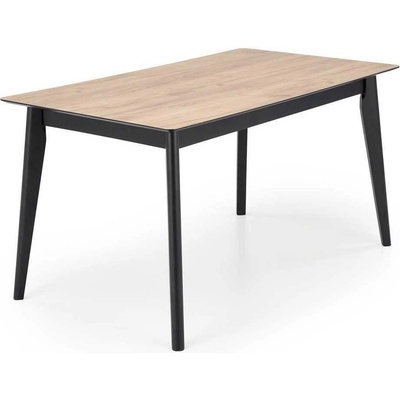 Halmar Jídelní stůl Hendri x dub wotan / černá