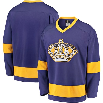 Fanatics Dres Los Angeles Kings Premier Breakaway Heritage Blank Jersey Purple/Gold