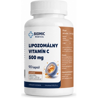 Biomic Medical Lipozomálny vitamín C 500 mg 1x90 kapsúl