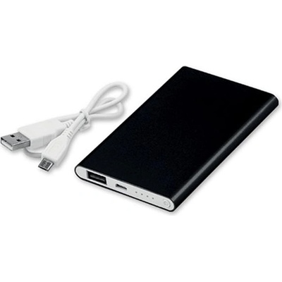 Excursion Мобилна Батерия Flatfour, 4000 mAh, черна
