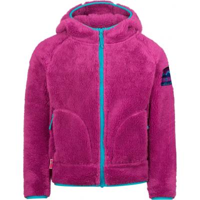 TROLLKIDS Детско поларено яке Trollkids Girl's Borgund Jacket XT Fleece jacket - Bright Berry / Dark Turquoise - размер 110 (EU) (703-4657-0114)