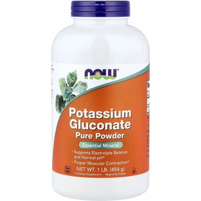 Now Foods glukonát draselný v prášku 454 g