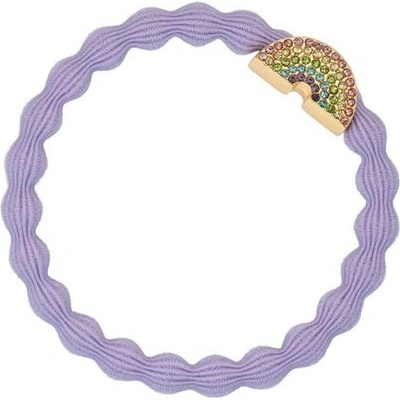 By Eloise London Bling Charms Rainbow стилен ластик за коса и гривна в едно цвят лилав