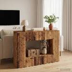 vidaXL Конзолна маса Старо дърво 101 x 29 x 74 см (899884)