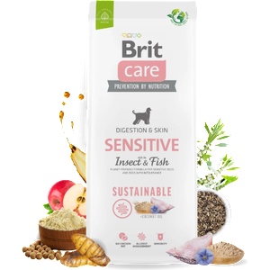 Brit Dog Sustainable Digestion & Skin Insect & Fish Grain Free 3 кг