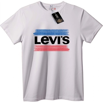 NOONEBRAND Тениска Levi's на ивици - M, White