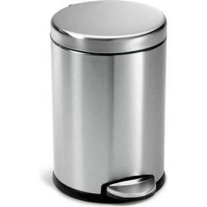 simplehuman - Кошче за отпадъци 4, 5 л, матирана неръждаема стомана CW1852CB (CW1852CB)