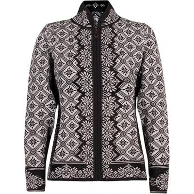 Dale of Norway Дамско вълнено яке Dale of norway Women's Christiania Wool jacket - Black / Off White - размер XS (105-1369-0611)