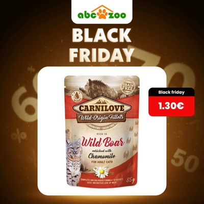 CARNILOVE cat ADULT WILD Boar chamomile 85 g