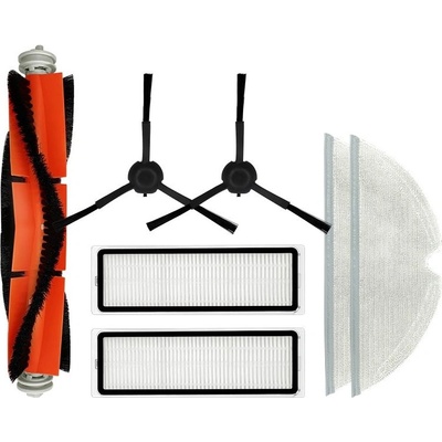 Комплект четки, филтър и моп за Xiaomi Mi Vacuum Mop, Mop 2, Mop 2 Pro+, Dreame L10, Z10, черен