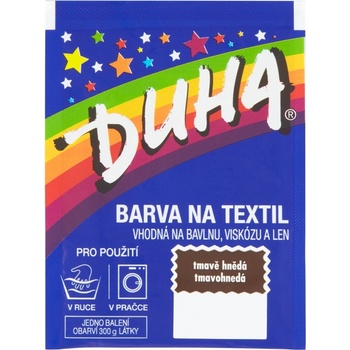 Ideal Duha tmavě hnědá barva na textil na bavlnu viskozu a len na 300 g látky 15 g