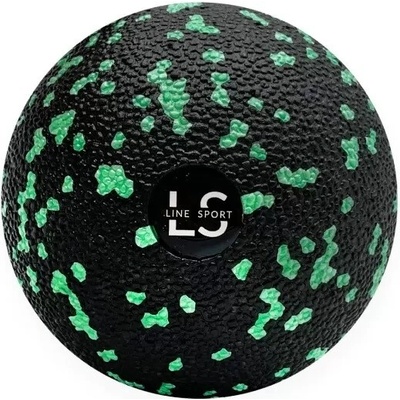 LINE SPORT Masážna loptička Ø8 cm Čierno - zelená