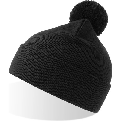 Atlantis Headwear čepice s bambulí Wind-S Pompom COT33029400299-black Černá