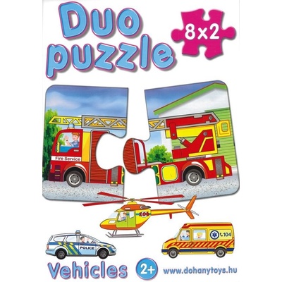 DOHÁNY Duo Dopravné prostriedky 8x2 dieliky