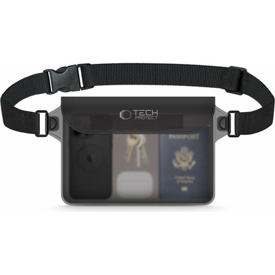 Tech-Protect UWP10 Universal Waterproof Pouch 10" black/clear
