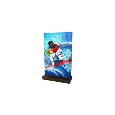 Poháry Bauer Dřevěná plaketa WPLAW01M01 Snowboard