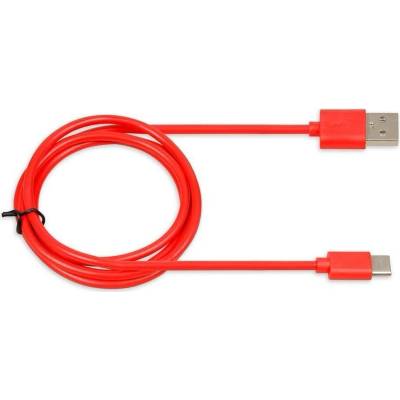 iBOX IKUMTCR USB-A / USB-C, 3A, 1m, červený