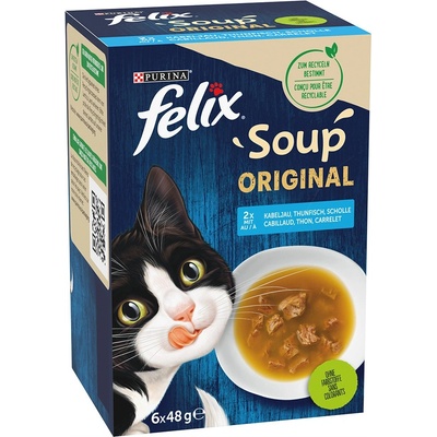 Felix Soup rybací výber 6 x 48 g