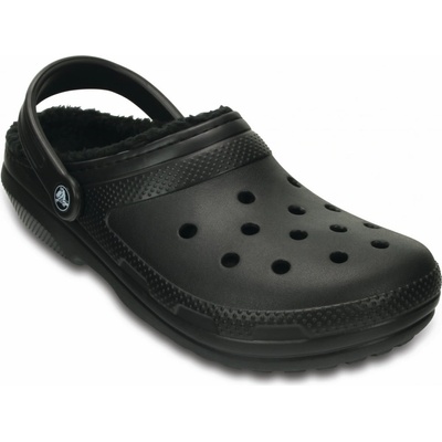 Crocs Classic Lined Clog Black nazouváky zimní černá