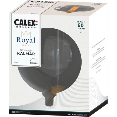 Calex Royal Kalmar LED E27 3,5W 2 000K stmieva dym 2101005600