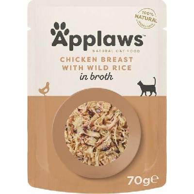APPLAWS Cat Adult Pouch Chicken in Broth kuřecí prsa v vývaru 70 g