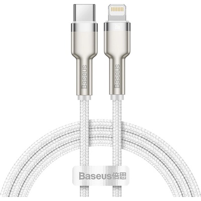 Baseus Кабел за данни Baseus Cafule, Type-C - Lightning, 20W, 1.0m, White - 40476 (de-40476)