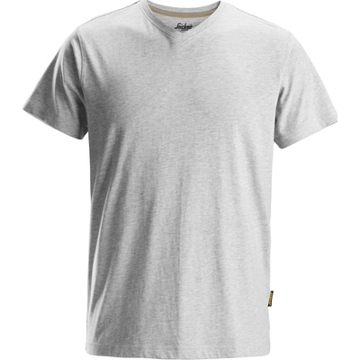 Tričko v neck šedé