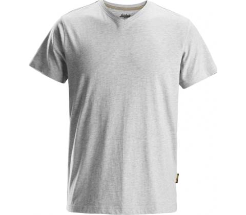 Tričko v neck šedé